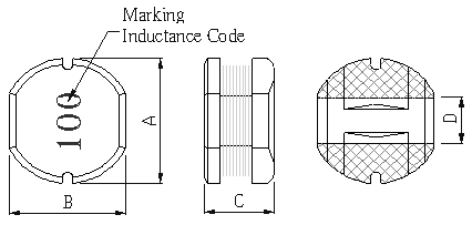 Surface Mount Power Choke Shapes and Dimensions